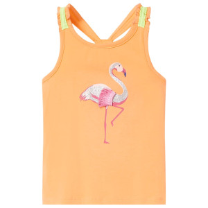 Camiseta de tirantes infantil naranja 116 D