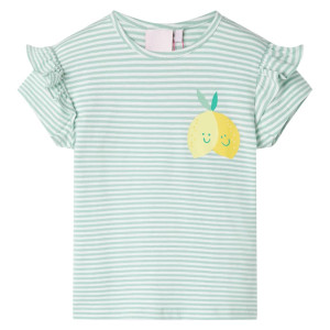 Camiseta infantil verde menta 140 D