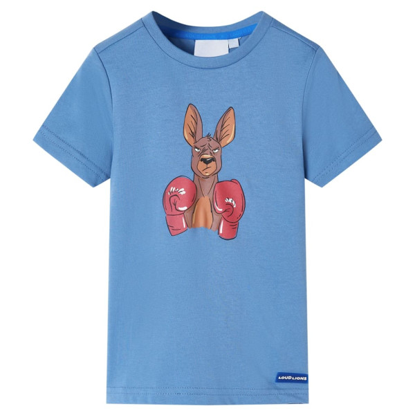 Camiseta infantil manga curta azul média 116 D