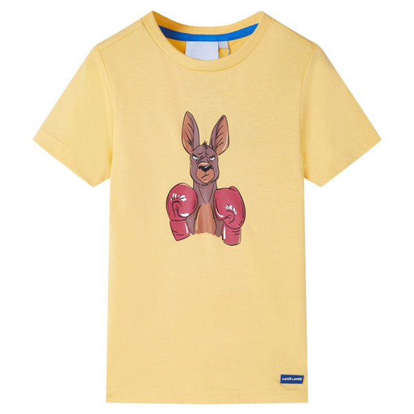 Camiseta infantil de manga corta amarillo 116 D