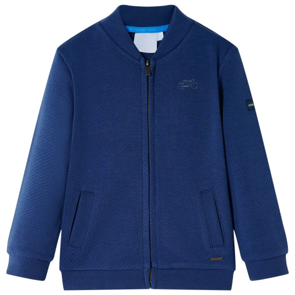 Sudadera infantil con cremallera azul marino 92 D