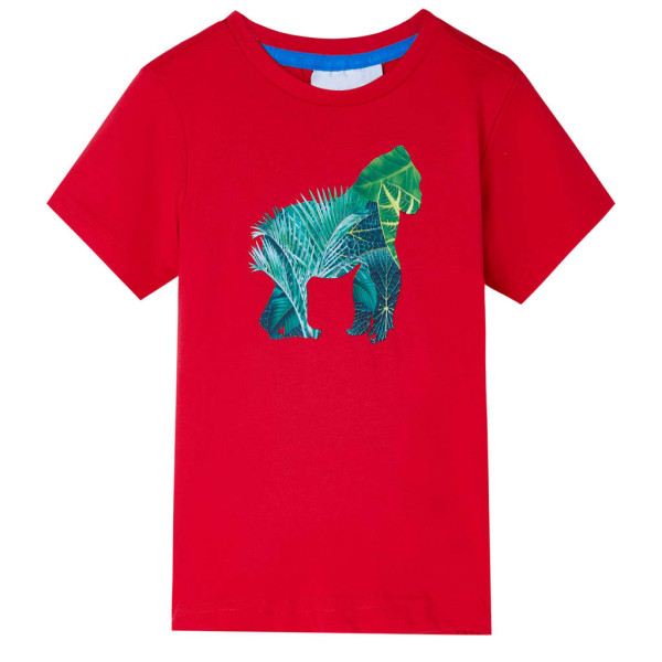 T-shirt infantil vermelho 128 D