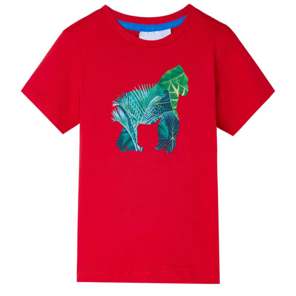 Camiseta infantil color rojo 104 D