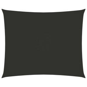 Toldo de vela rectangular tela Oxford gris antracita 6x7 m D