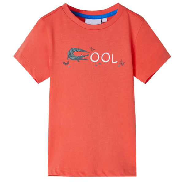 Camiseta infantil de manga corta rojo claro 92 D