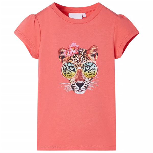 Camiseta infantil color coral 128 D