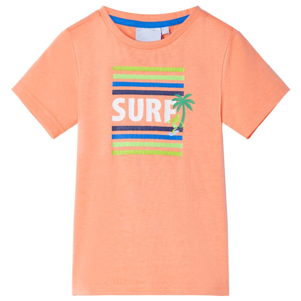 Camiseta infantil naranja neón 116 D