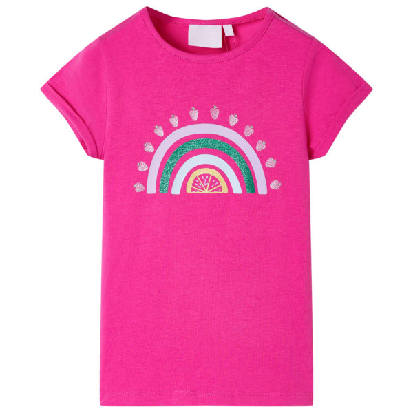 Camiseta infantil rosa oscuro 92 D