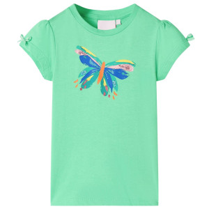 Camiseta infantil verde claro 104 D