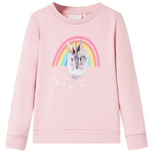 Sudadera infantil rosa claro 104 D