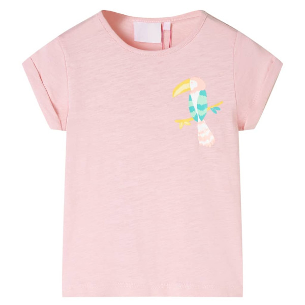 Camiseta infantil rosa claro 140 D