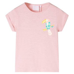 Camiseta infantil rosa claro 116 D