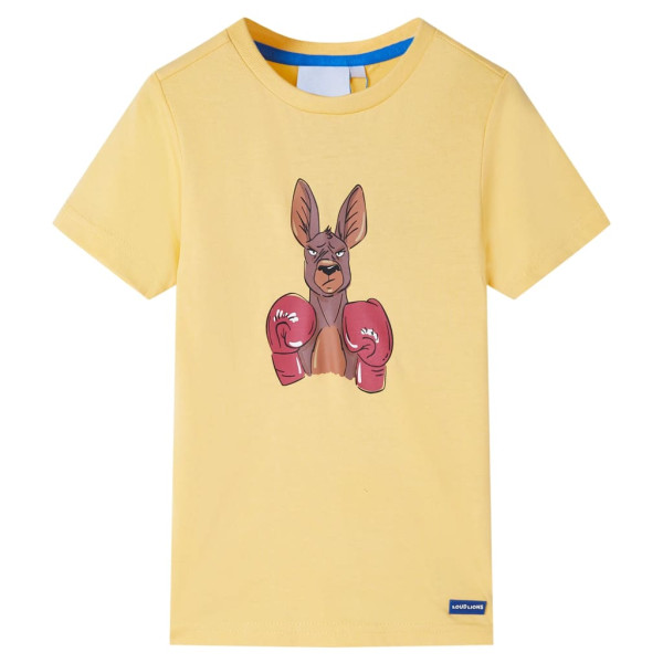 Camiseta infantil de manga corta amarillo 92 D