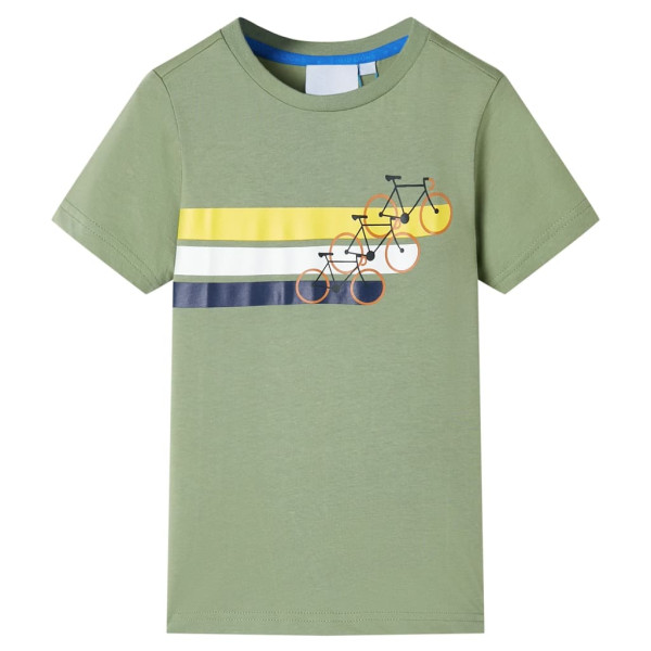 Camiseta infantil de manga corta caqui claro 92 D