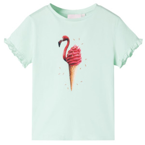 Camiseta infantil verde menta clara 92 D