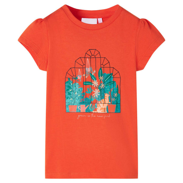 Camiseta infantil naranja oscuro 92 D