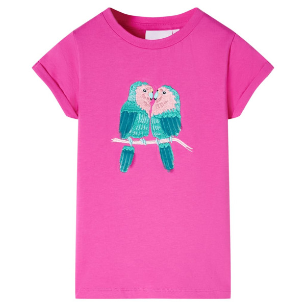 T-shirt infantil rosa escuro 140 D