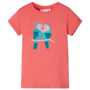 Camiseta infantil color coral 140 D