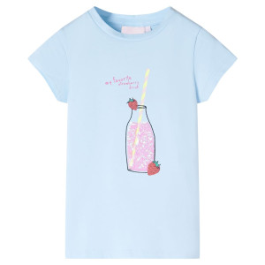 Camiseta infantil azul suave 92 D