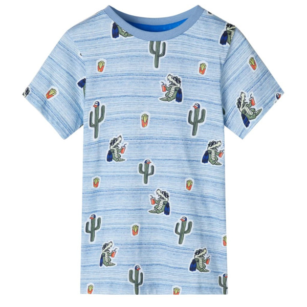 Mistura de t-shirt infantil azul 92 D