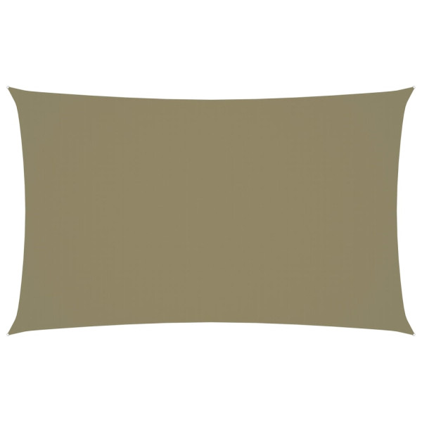 Telhado de vela retangular de tecido Oxford Beige 3x6 m D