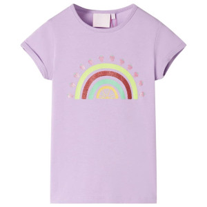 Camiseta para niños lila 140 D