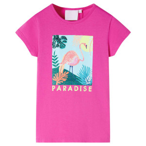 Camiseta infantil rosa oscuro 116 D