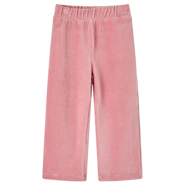 Calça infantil de veludo rosa claro 92 D