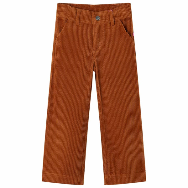 Pantalón para niños pana color coñac 104 D