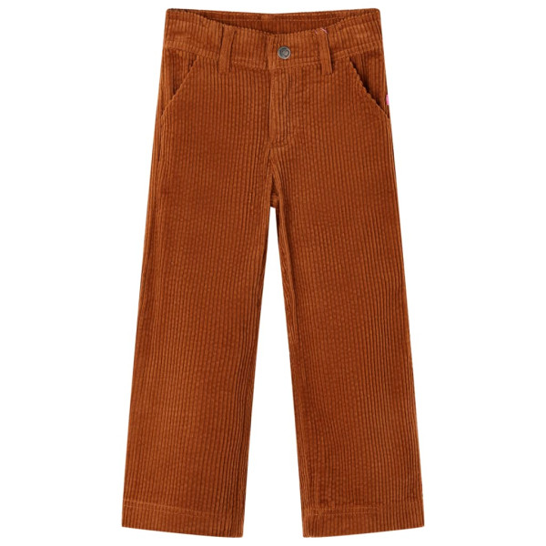 Pantalón para niños pana color coñac 128 D