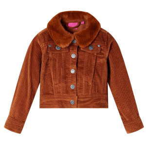 Chaqueta para niños pana color coñac 116 D