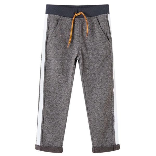 Pantalón de chándal infantil gris oscuro mélange 116 D