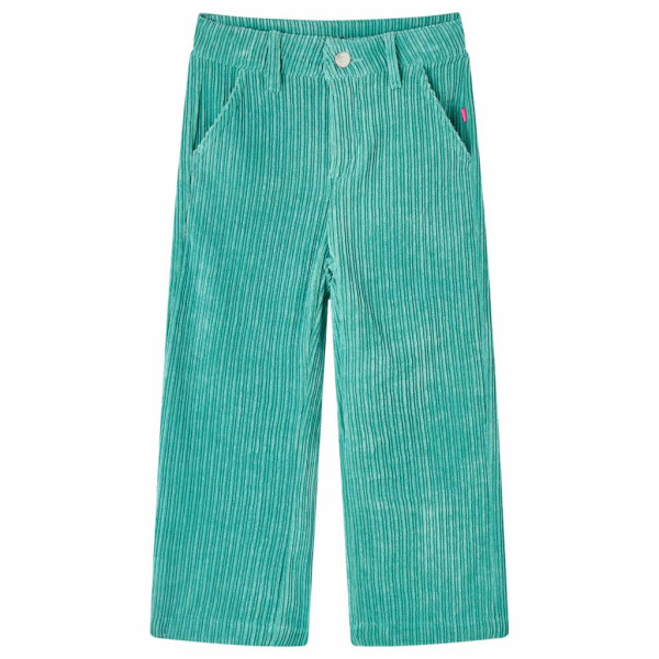 Pantalón para niños de pana verde menta 92 D