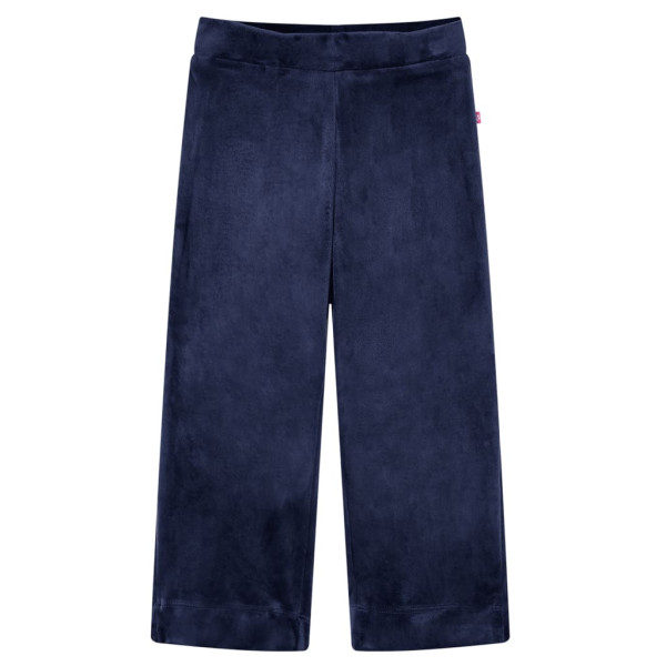 Pantalón para niños terciopelo azul oscuro 140 D