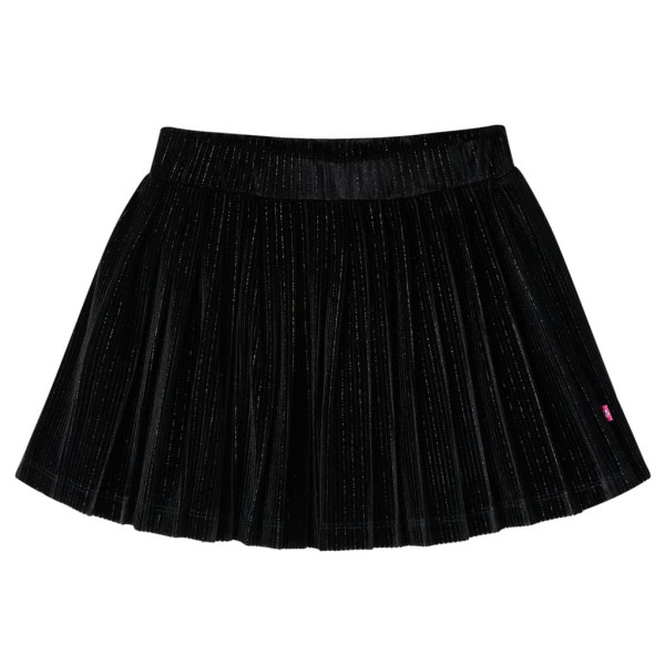 Falda plisada infantil lúrex negro 116 D