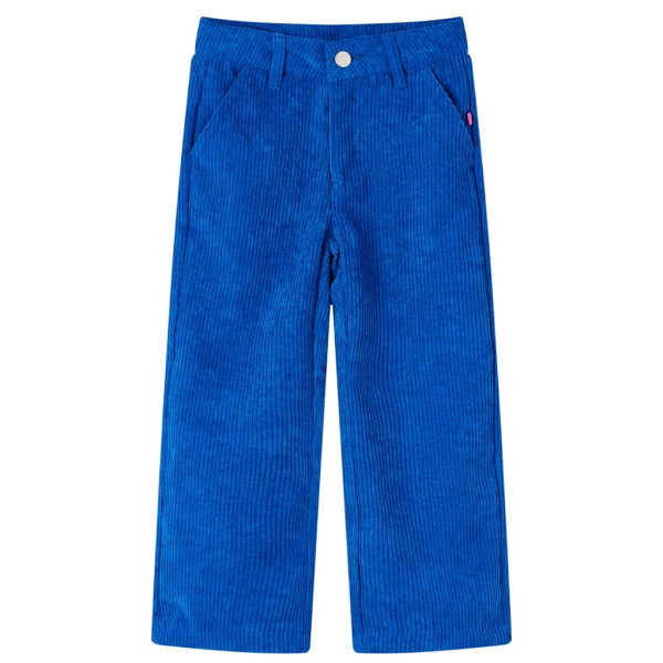 Calça infantil de veludo azul cobalto 128 D