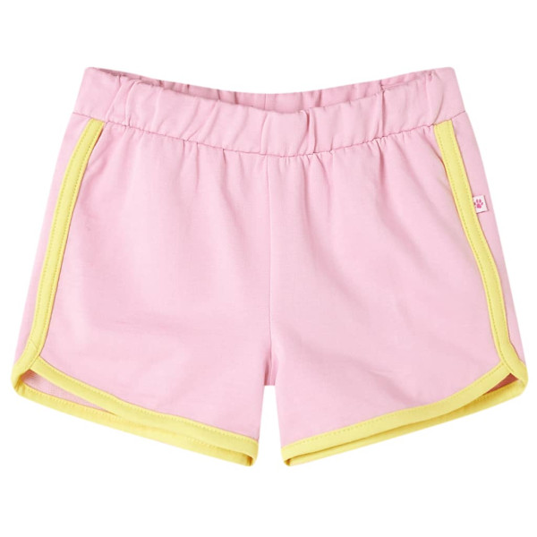 Shorts Infantil com Acabamento Rosa Brilhante 92 D