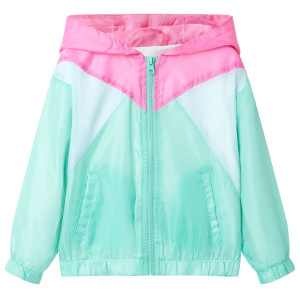 Chaqueta con capucha y cremallera para niños multicolor 104 D