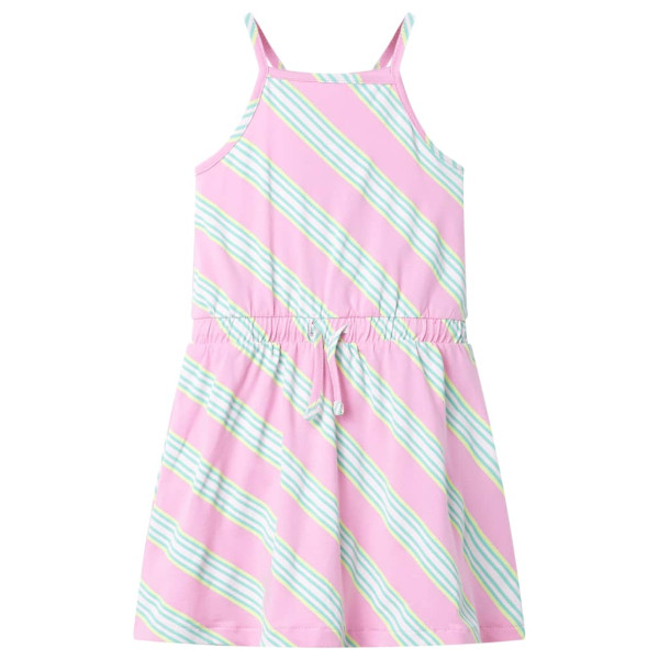 Vestido infantil sem mangas com cordão rosa 104 D