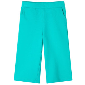 Calça infantil com pernas largas verde menta 128 D