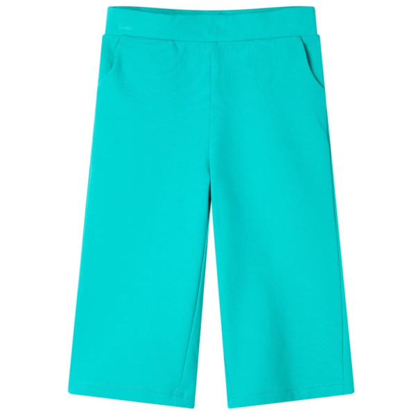 Calça infantil com pernas largas verde menta 128 D