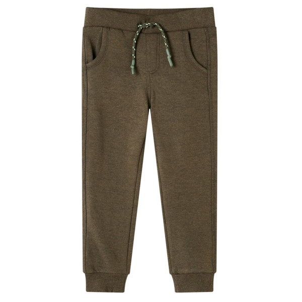 Pantalón de chándal infantil caqui mélange 104 D