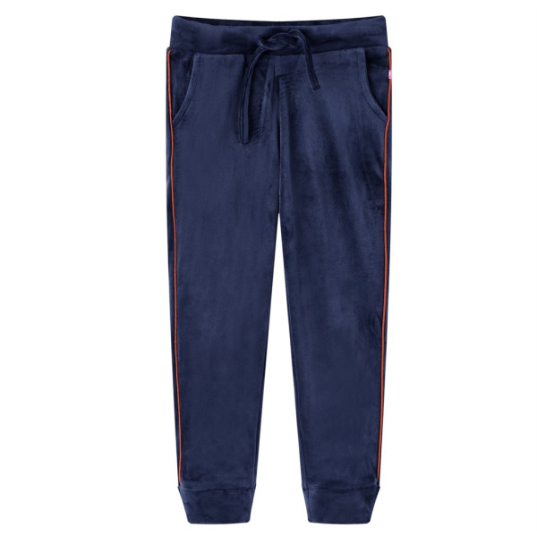 Calça de moletom infantil azul marinho 128 D