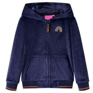 Chaqueta con capucha para niños azul marino 104 D