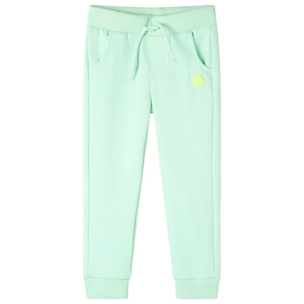 Calça de moletom infantil verde brilhante 128 D