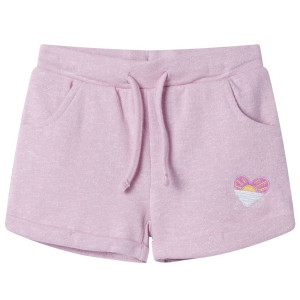 Shorts infantis com cordão de cor lilás mista 104 D