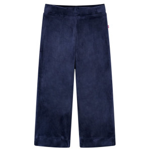 Calça infantil de veludo azul escuro 128 D