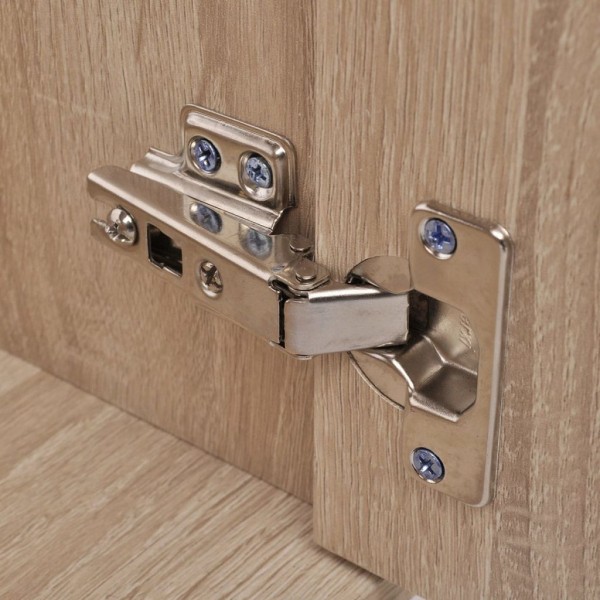 Conjunto de mueble y lavabo 3 piezas beige M 4