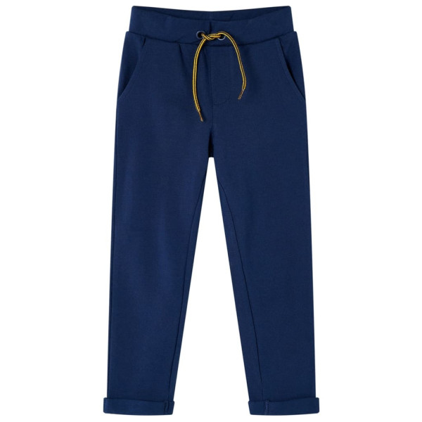 Pantalones para niños con cordón azul marino 128 D