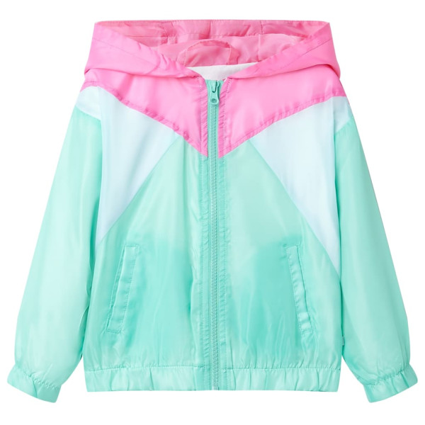 Chaqueta con capucha y cremallera para niños multicolor 116 D